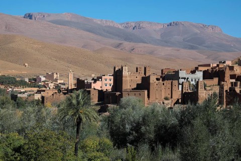 Old kasbah in Dades Valley
