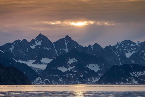 Mountains in the evening light