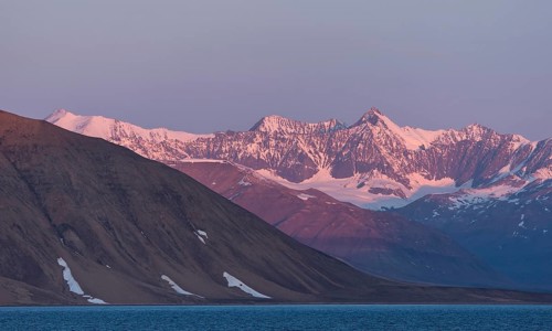 Mountains in morning light