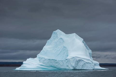 Iceberg floating in the water