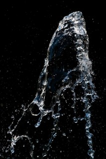 Splashing water