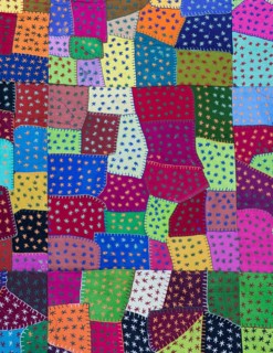 Tapestry of colourful patches