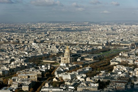 View from the Tour Montparnasse to the Invalides