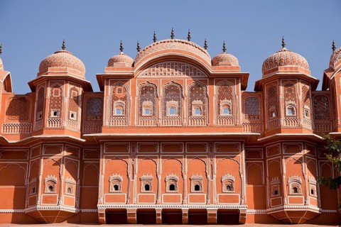 Facade in the pink city