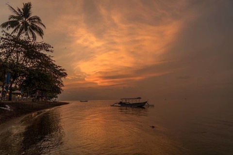 Sunset at Lovina Beach