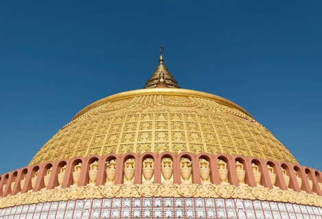 Golden stupa at Sitagu International Buddhist Academy