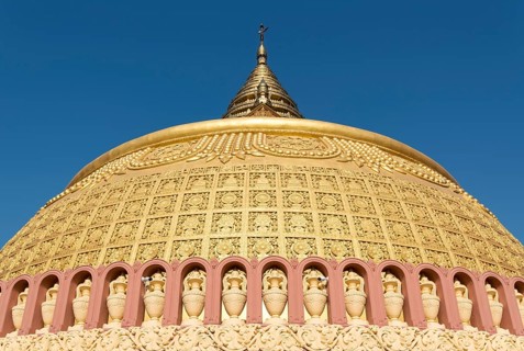 Golden stupa at Sitagu International Buddhist Academy