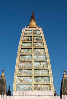 Replica of Mahabodhi Temple at Shwedagon Pagoda