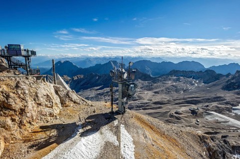 Telekom Austria transmitter at Zugspitze summit