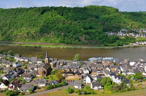 View of Alken at Mosel river