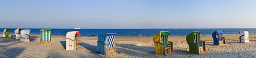 Colorful beach chairs