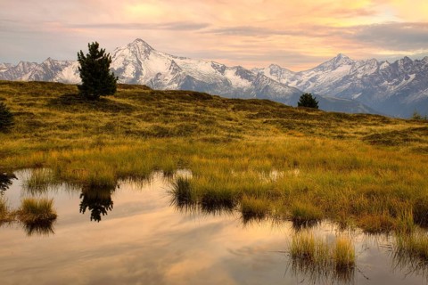 Evening mood in autumn