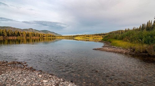 Evening mood at the Yukon River
