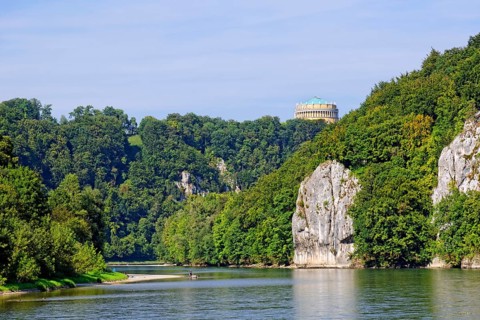 Danube and Befreiungshalle or Hall of Liberation