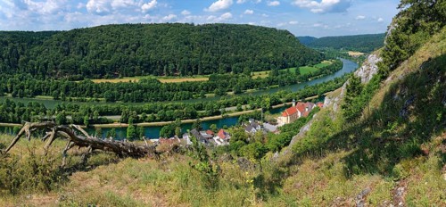 View of Essing and Rhine-Main-Danube Canal