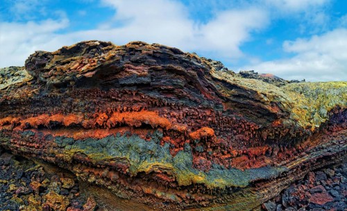Cooled lava flow