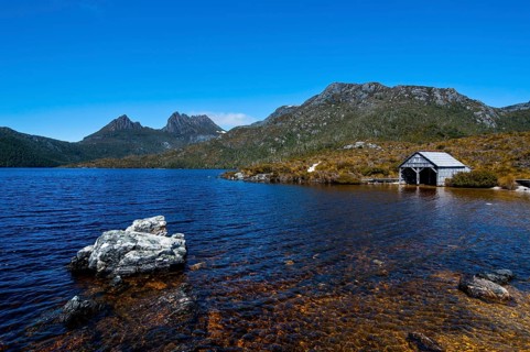 Old boat house at Dove Lake