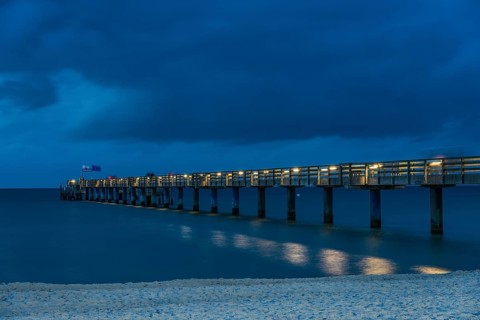 Pier in the evening
