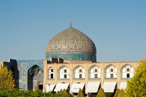 Colorful tiled dome