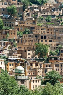 Terraced mountain village
