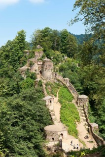 Galeh Rudkhan castle ruins in Fuman