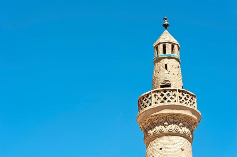 Old brick minaret
