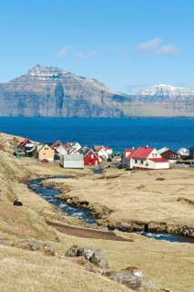 Colorful houses by the sea