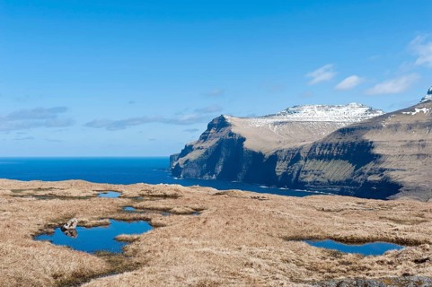 View of the sea and cliffs