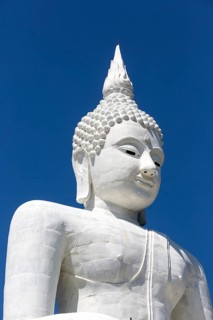 White Buddha statue