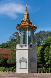 Bell tower next to the Silver Pagoda