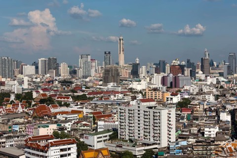 Panoramic city view from Grand China Princess Hotel