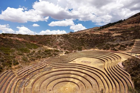 Inca terraces in the Sacred Valley