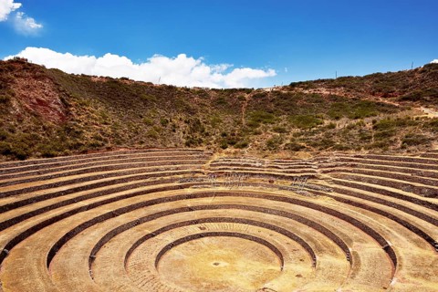 Inca terraces in the Sacred Valley