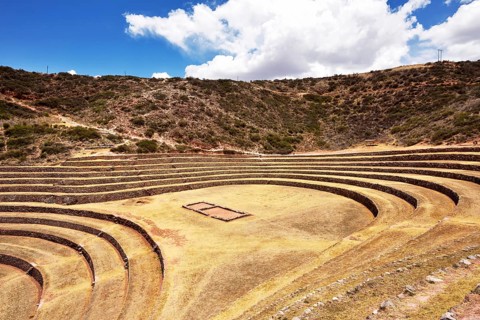 Inca terraces in the Sacred Valley