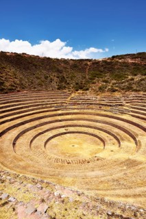 Inca terraces in the Sacred Valley