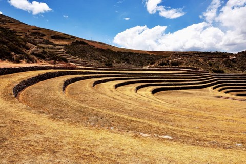 Inca terraces in the Sacred Valley