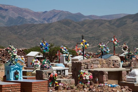 Cemetery in Hornillos in Maimara