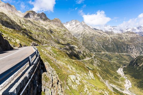 Mountain pass road Sustenpass