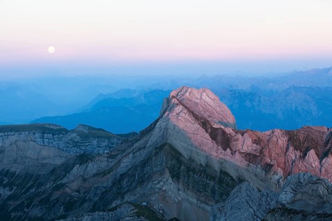 Evening mood at the Santis overlooking the Altmann