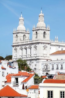 View from Miradouro Portas do Sol on the Monastery of Sao Vicente de Fora