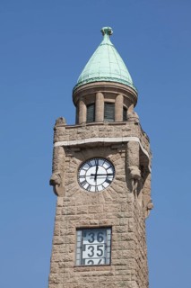 Tower of the St. Pauli Landungsbrucken jetties