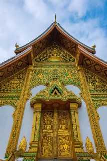 Buddhist temple Haw Pha Bang at the Royal Palace