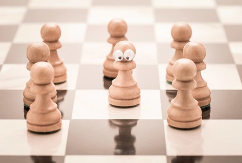 Group of chess pieces