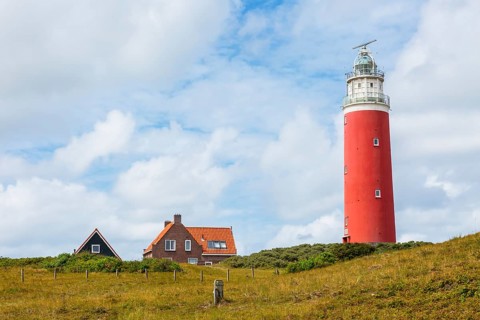Lighthouse with houses Eierland