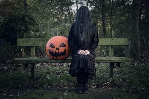 Woman in black