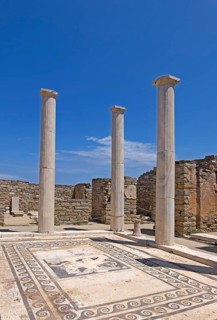 Mosaic floor in the ruins of the ancient city of Delos