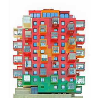 Colorful residential tower