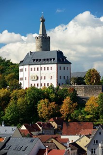 Osterburg castle and historic centre of Weida