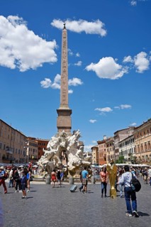 Tourists at Piazza Navona