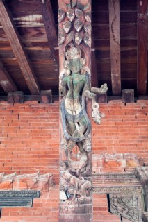 Erotic figures carved in wood